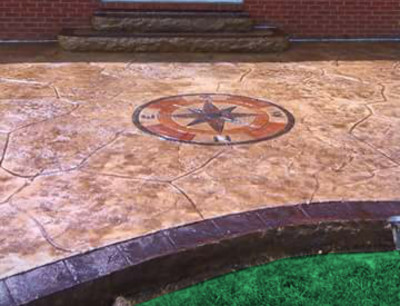 decorative concrete patio